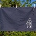 Lurcher dog tea towel