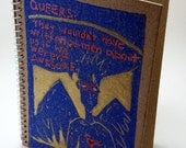Queer X-men Notebook- Metallic Block Print Pride