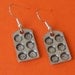 Tiny Cupcake Pan Earrings for your favorite Baker or Chef - on silver hooks