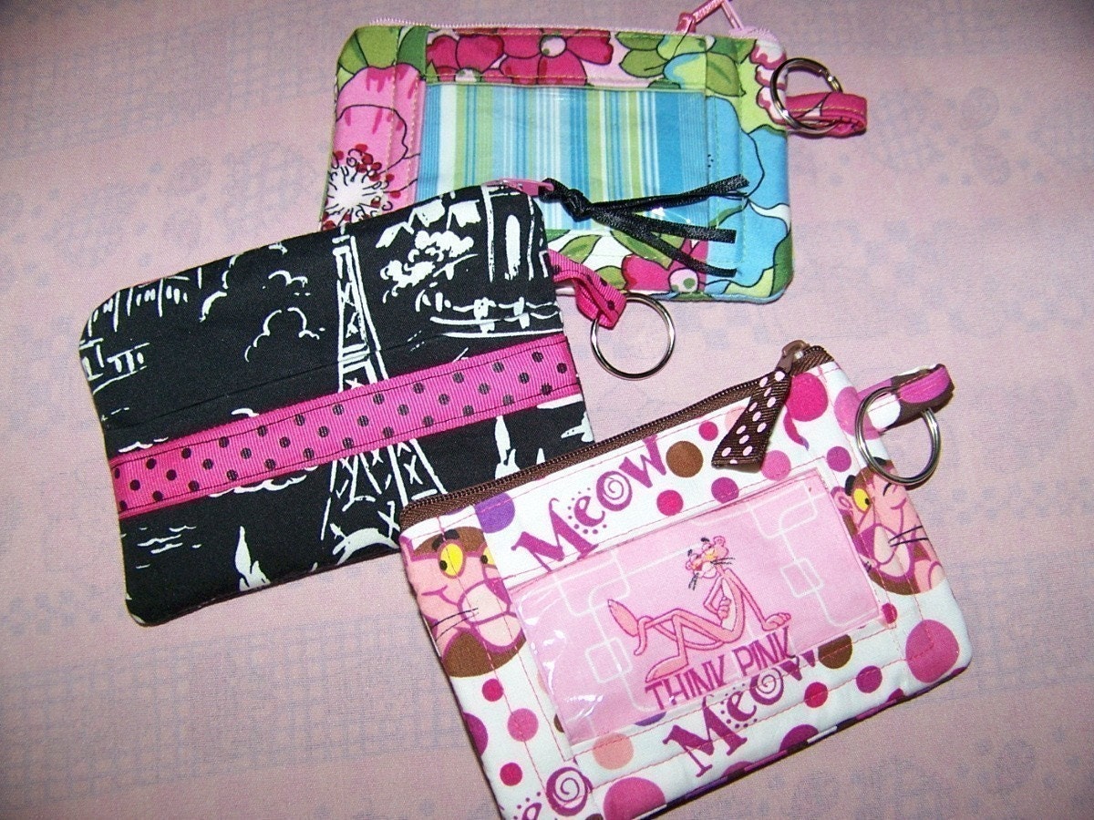 Zip ID Case with Key Ring pdf Pattern Tutorial
