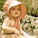 Baby Sun Bonnet prairie with soft calico fabric,childs costume