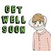 Get Well Soon Card - Cone Head