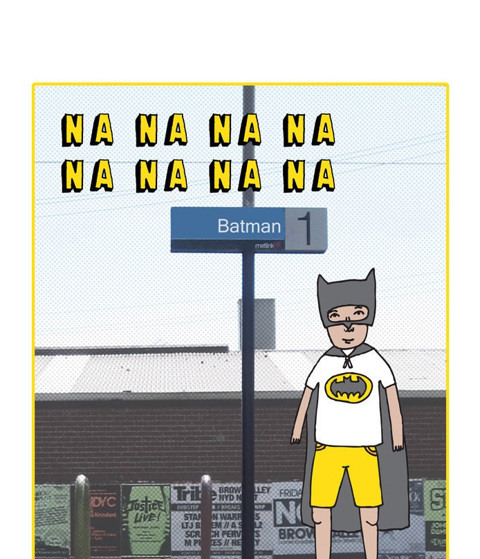 Melbourne Station Card - Batman