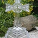 NEW in Box LENOX Lead Crystal Wedding Promises Cross for Centerpiece Display Supplies