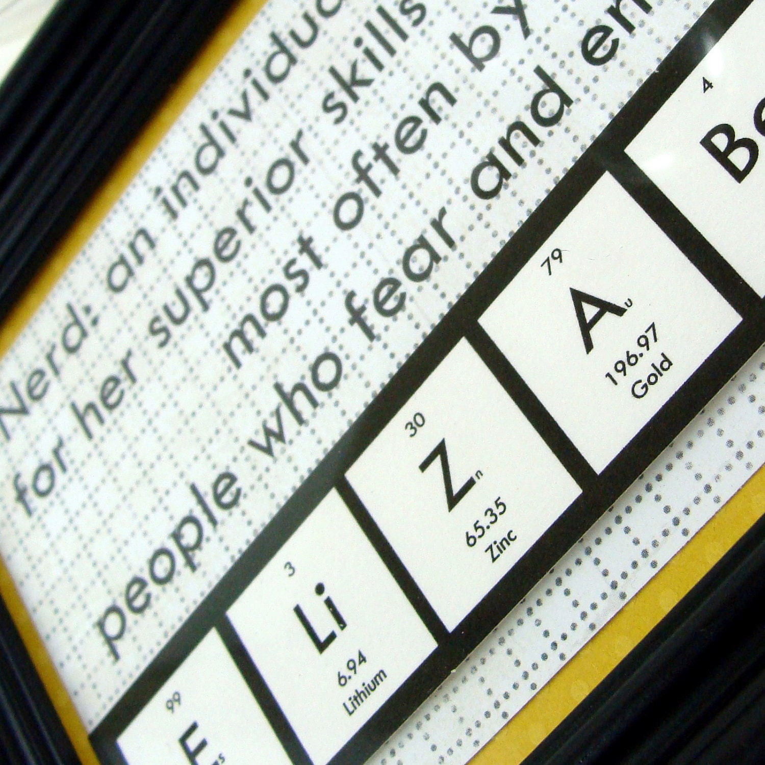 Nerd Girl Chemistry Science Sign - Personalized