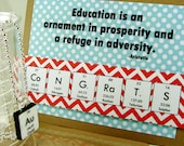 Geeky Grad Card with Necklace - Blue and Red