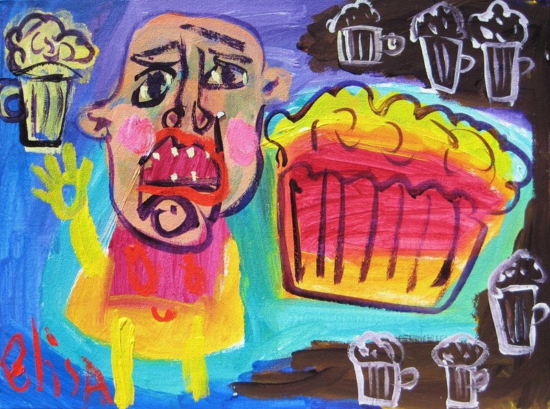 Witches Ale Boy Outsider Art Brut Naive Primitive Elisa