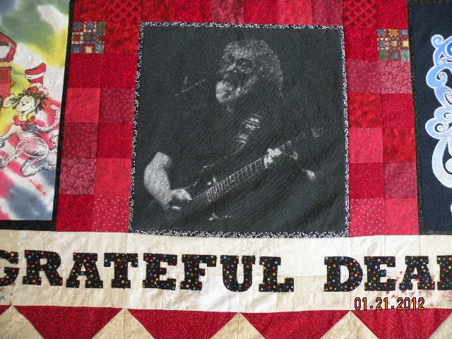 Custom Memory GRATEFUL DEAD Dancing Bears T shirt QUILT Handmade Designer