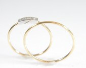 18K  Sappho and Sol set in White or Yellow Gold