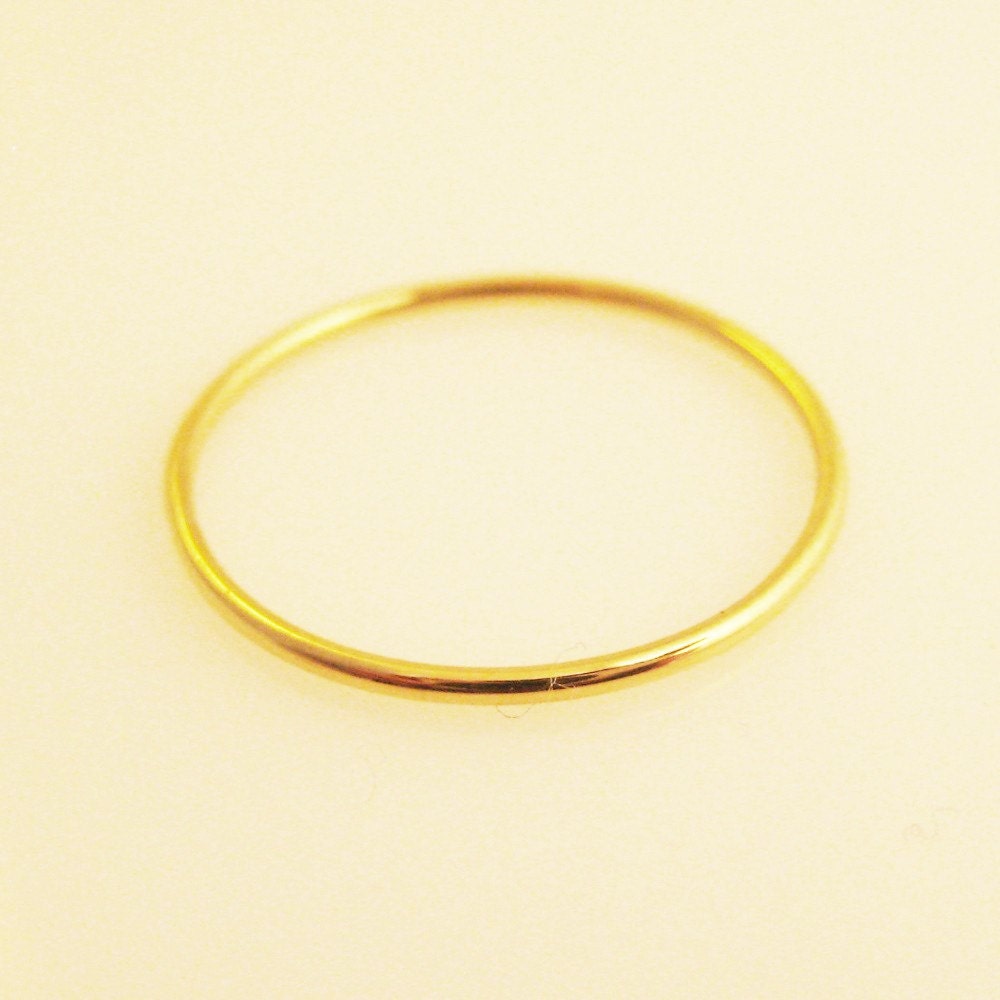 Simple Sol, a 14k Gold Band