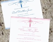 Calligraphic Cross - Elegant First Communion Invitations - Print Your Own Il_170x135