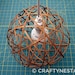 Bamboo orb pendant light - large