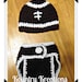 LET'S PLAY Some FOOTBALL Baby Hat and Diaper Cover Set (Ready to Ship)