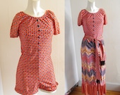 Boho 1960's Romper & Maxi Outfit - Amazing