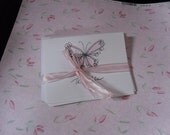 Butterfly Thank You set of 6 note cards