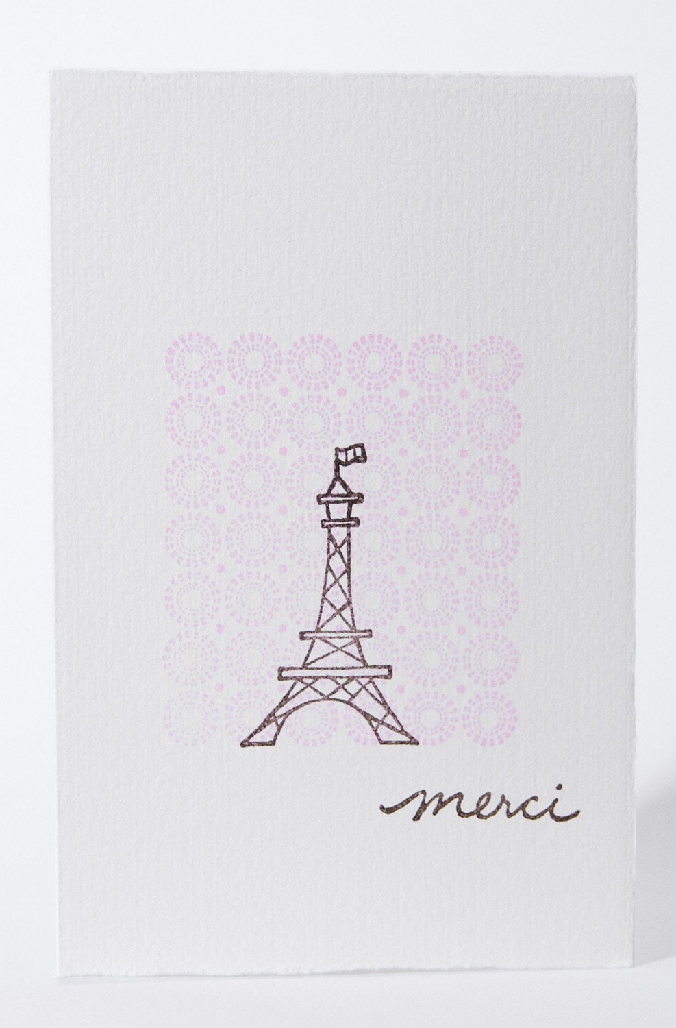 Handmade Merci La Tour Eiffel Notes