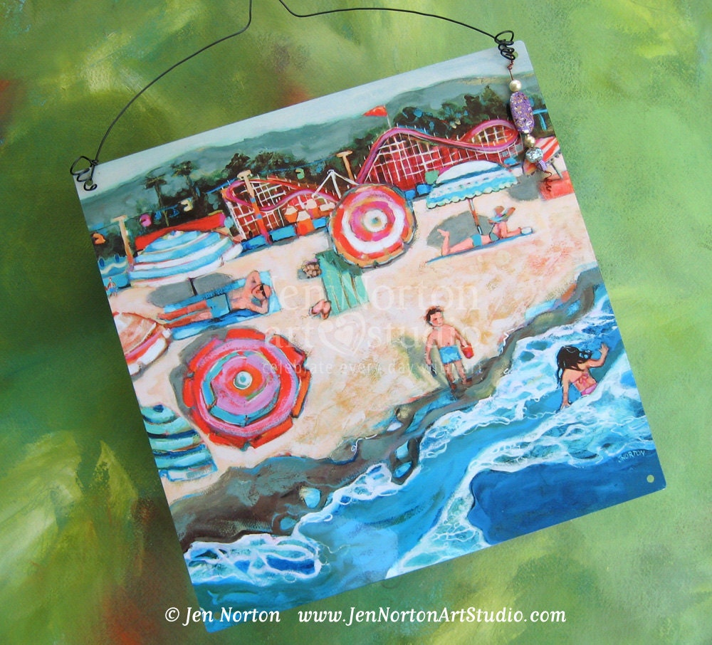 Santa Cruz Beach Boardwalk Art on Aluminum