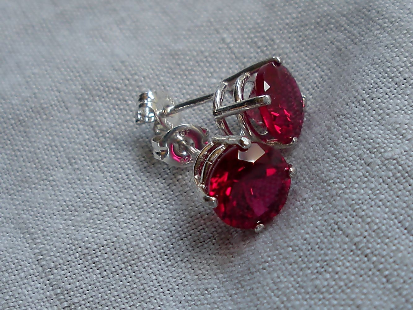 Big Ruby Studs