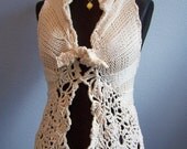 knitted vest cashmere cotton