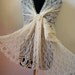 lace knitted stole wedding shawl handknitted lace BIG SIZE