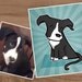 Custom Pet portrait from your photos Cats Dogs Bunnies DIGITAL VERSION