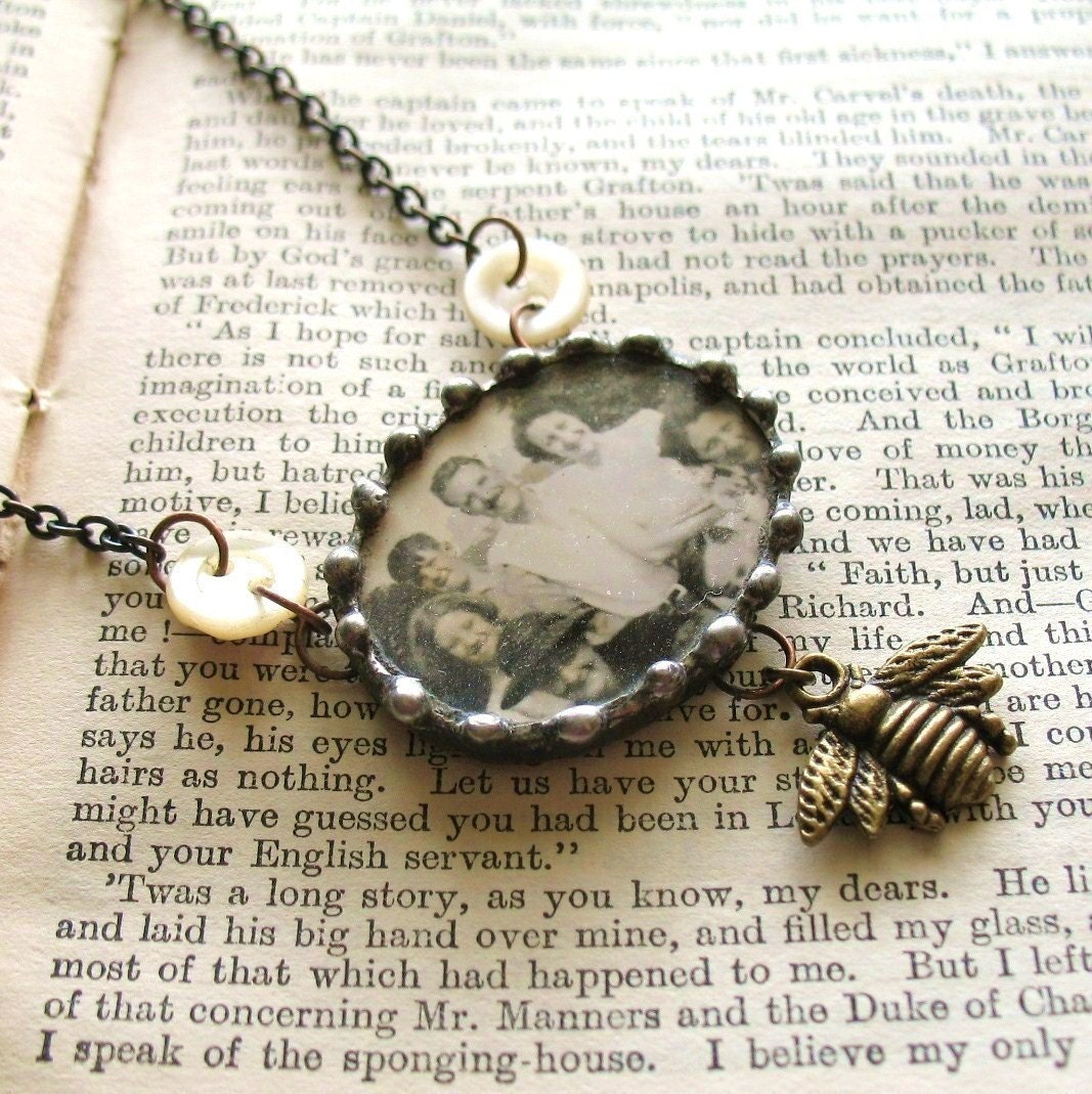 Summer Memories - Vintage Inspired Assemblage Necklace