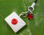 Weekend Sale. SALE. Love letter to you. Polymer clay phone charm, necklace, or keychain. Free US shipping.