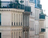 Paris Photography - Romantic Parisian Rooftops - 8x10 fine art photograph - soft blue and grey tones Paris, France - French Decor