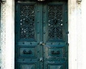 Door 14 - Deep Green Doorway - 8x10 Fine Art Photograph- paris decor