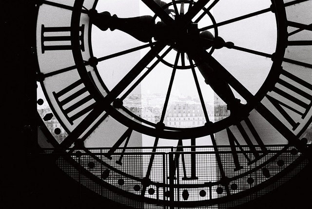 Paris Photography - A moment in Paris - 8x10 Fine Art Photograph- Musee D'Orsay - France - affordable home decor - black and white
