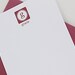 Modern Initial Flat Stationery - Set of 8