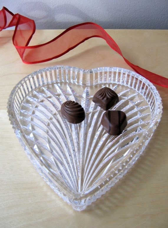 vintage waterford crystal heart candy dish for your by ionesAttic