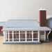 dream home, 1960 model home, split level ranch, suburbia, model home kit HO scale
