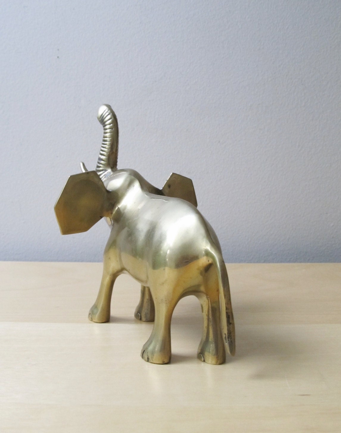 vintage brass elephant