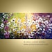 Original FLOWERS Painting Large Modern Palette Impasto Oil Artwork GOOD MORNING by Luiza Vizoli 48x24