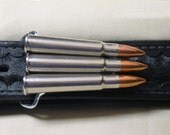 Bullet Belt Buckle Military 303 British Nickel