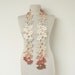 Eco Friendly Crochet Scarves, Natural Shades