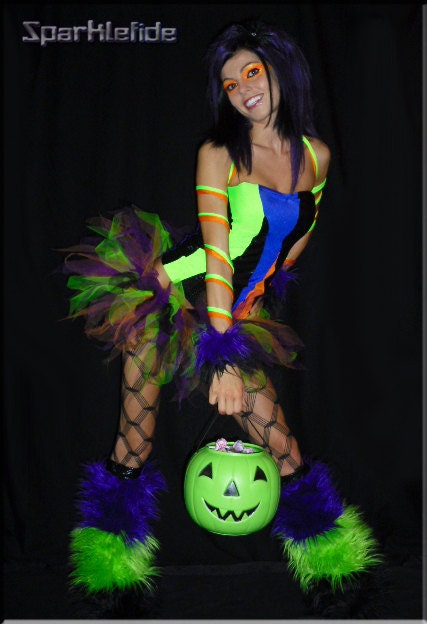 Spooky UV Rave Costume. From SparkleFide
