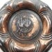 Vintage Cawston Ostrich Farm Souvenir Art Nouveau Metal Dish Ashtray