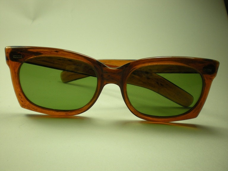 Vintage 1960s Sunglasses Cool Ray Polaroid 130 Tortoise Shell Plastic
