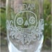 Sugar Skulls- Engraved Wedding Glass Toasting Flutes