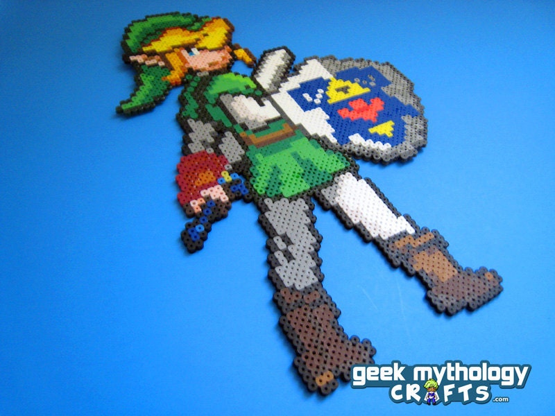 Link - Legend of Zelda Ocarina of Time - Custom Design Perler Bead Sprite