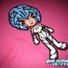 Neon Genesis Evangelion Rei Ayanami Chibishou Perler Bead Sprite