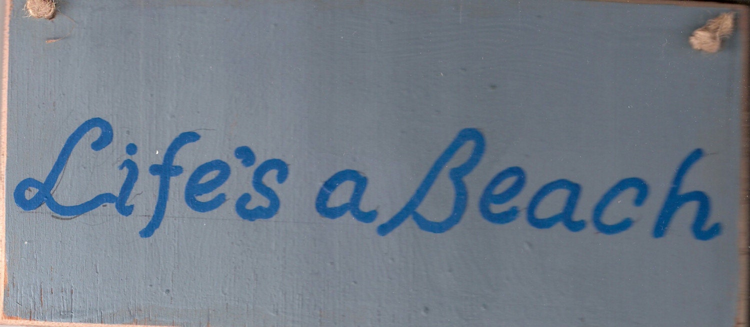 Handmade Silly Sign - Beach - FREE SHIPPING in CONTINENTAL UNITED STATES