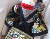 SUSHI SOCK MONKEY.  Custom Designed Sock Monkey by auntyanndesigns.