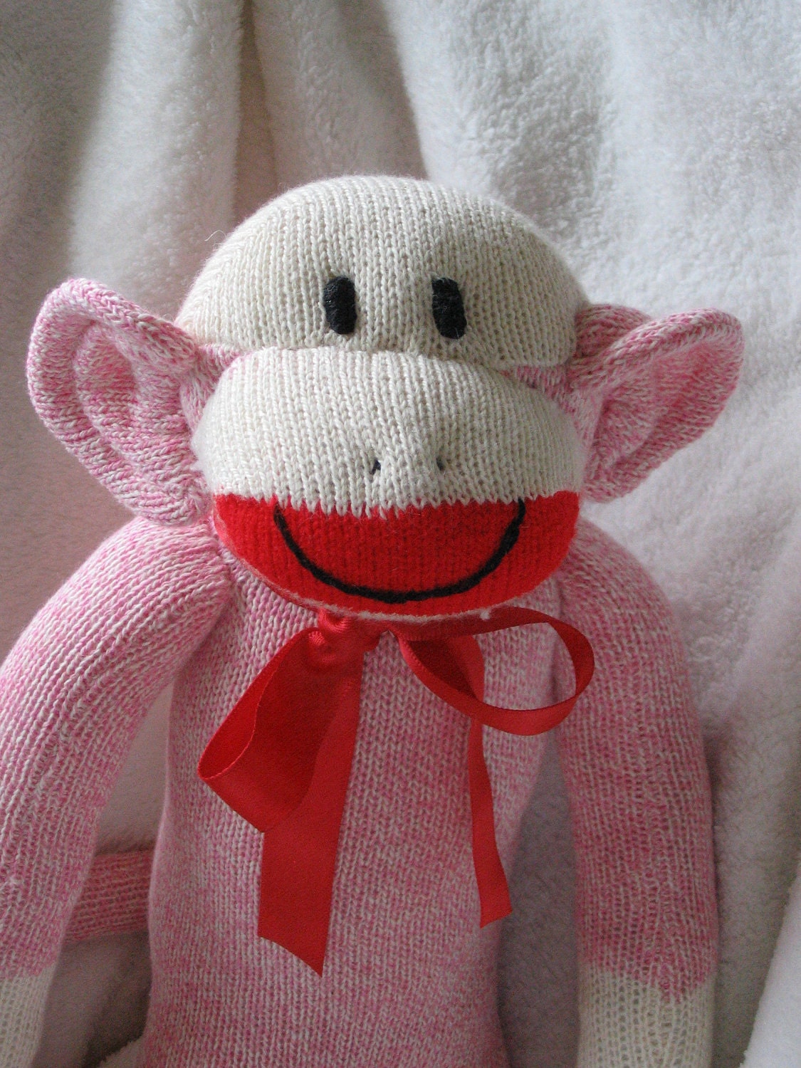 pink sock monkey