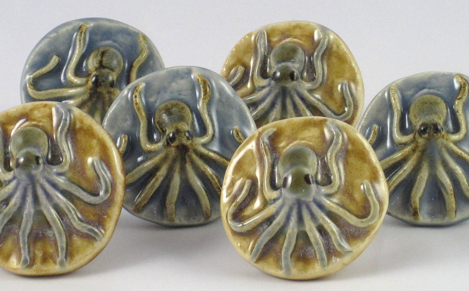 Octopus Drawer Pull and Cabinet Knob - Creamy Caramel
