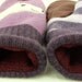 Felted Wool Mittens Horse Recycled Wool Mittens Lilac Grey Pink Horse Applique Fleece Lining Leather Palm Eco Friendly Upcycled Size S/M