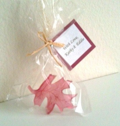 Soap Leaf Wedding Favor, Thanksgiving Favor, Bridal Shower Favors, Autumn Wedding Favors