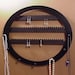 Earring rack and Necklace holder, holds about 70 earring pairs, 7 PEGS  Wall mounted OVAL
